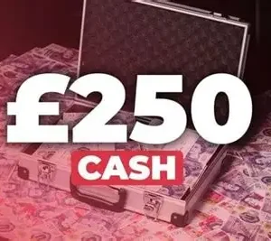 Win 250 cash + 50 free entries